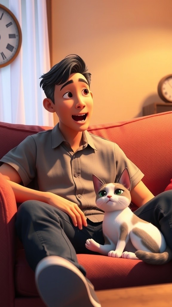 Kucing Cerdas yang Pesan Remote TV