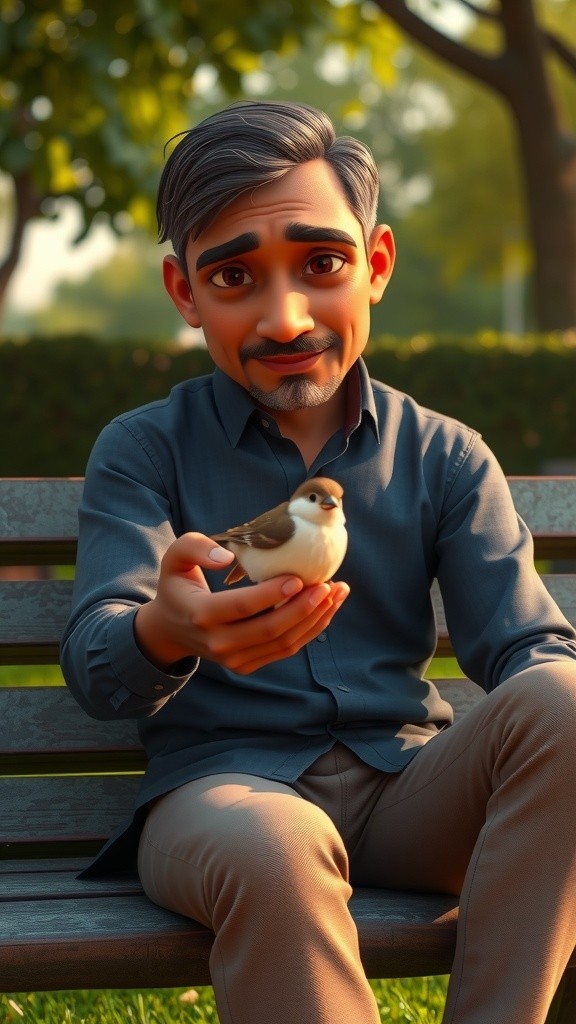 احمد اور چڑیا کی مدد