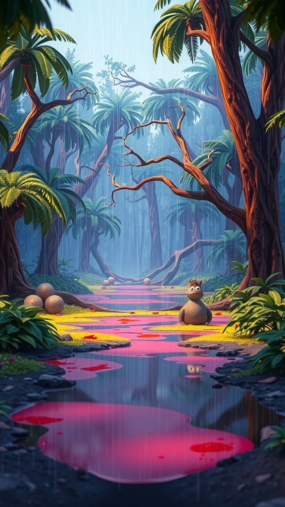 Mystical Bonds: A Journey through the Shattered Rainforest