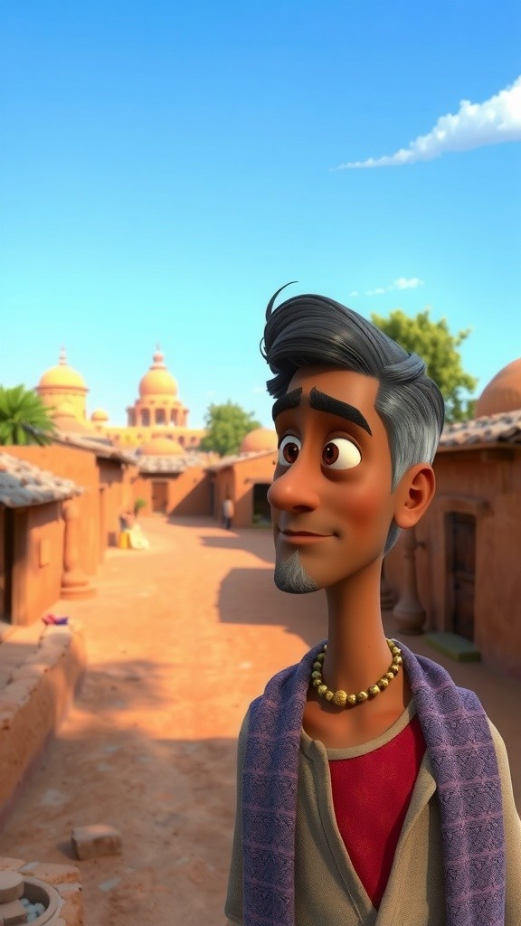 Compassion in Harmony: A Serene Indian Tale of Innocence and Courage