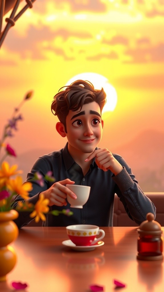 Morning Joy: Tea, Sun, and Love