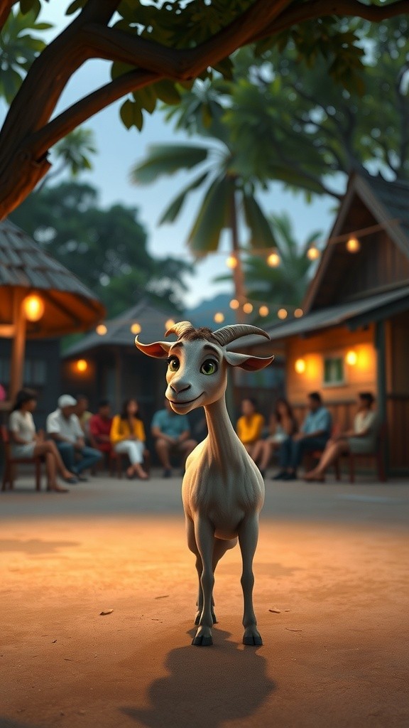 Kambing yang Ikut Rapat Warga