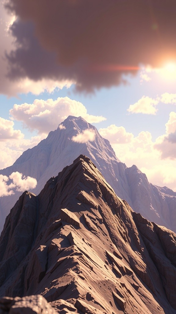 Baby Playing Football on Mountain Roof