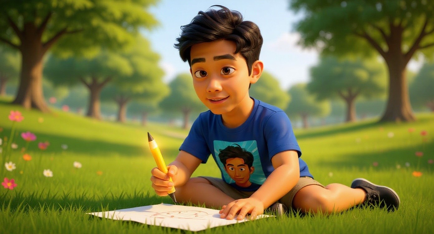 The Magic Drawing: An Apple Appears!