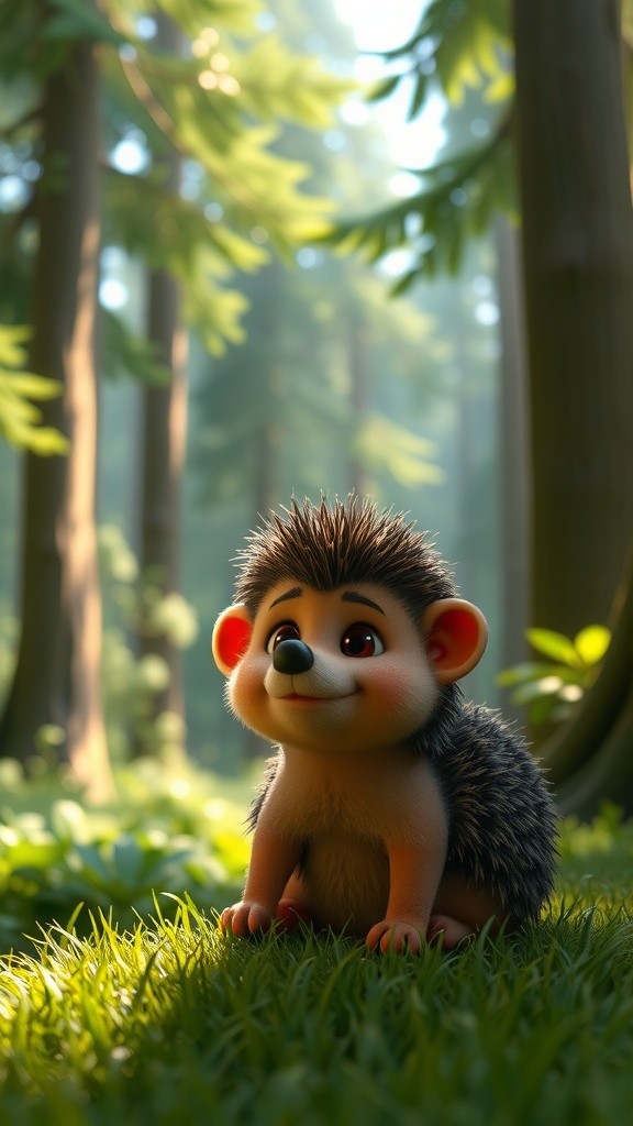 The Hedgehog's Adventure with the Lost Puppy