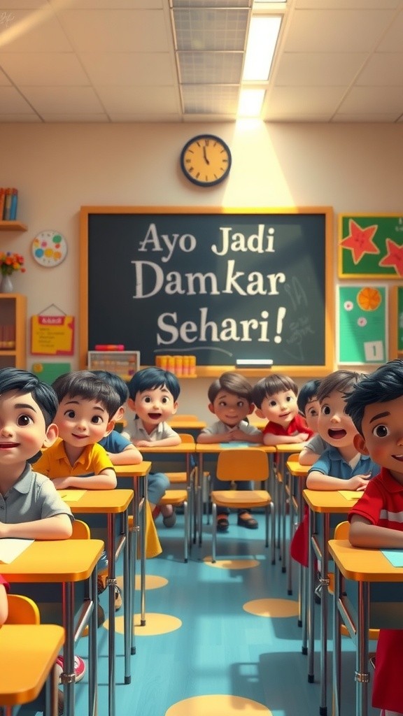 Keceriaan Simulasi Pemadam Kebakaran di Sekolah
