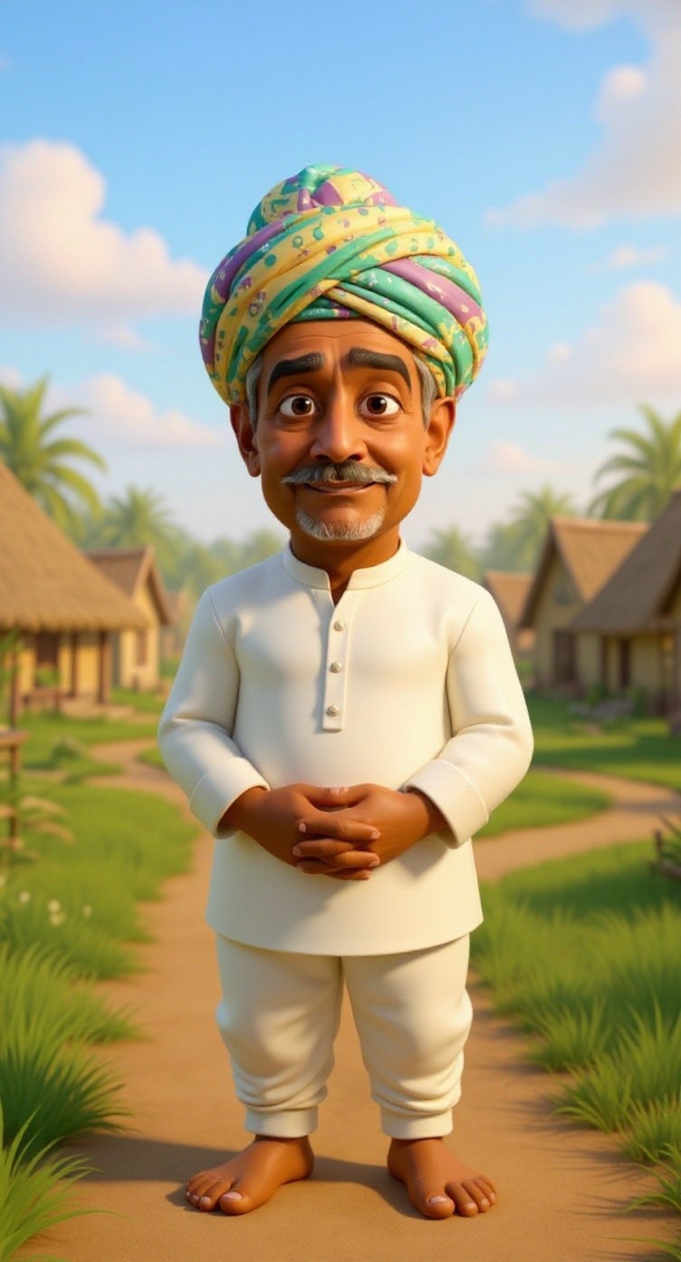 दादाजी और शरारती बंदर