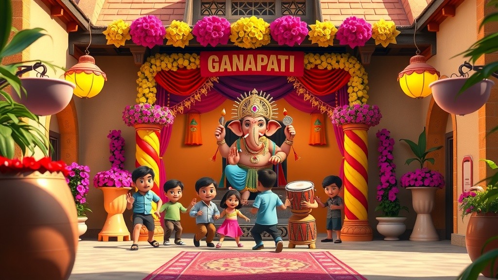 Eco-Conscious Ganesh Chaturthi Celebrations in the Village