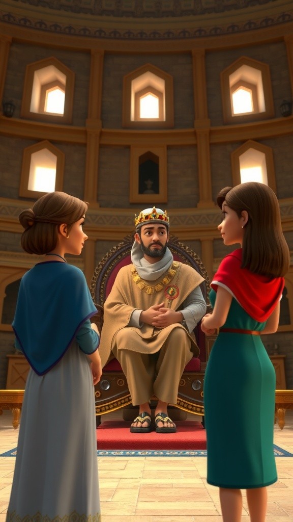 Solomon's Wise Judgment: The True Mother Revealed