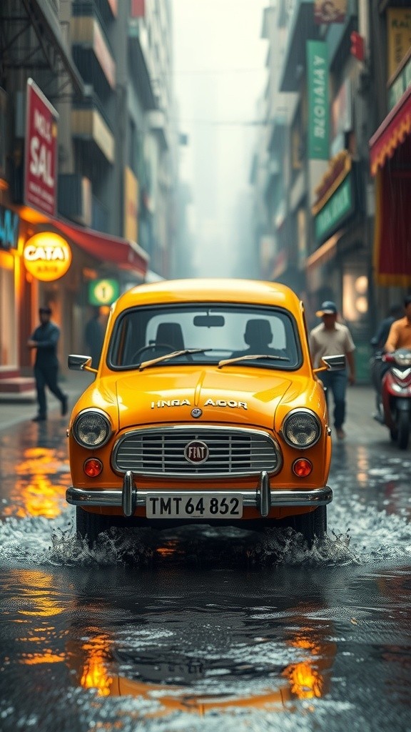 Monsoon Mayhem: The Fiat vs. Audi Showdown in Mumbai!