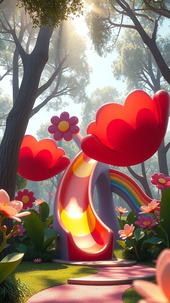 Rainbow Adventures: A Playful Day in the Magical Playground!
