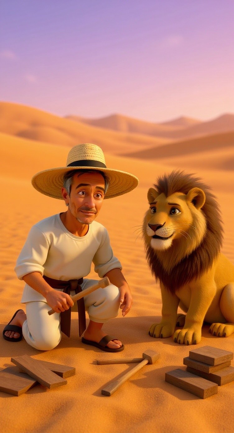 The Lion and the Farmer: Building a Dream in the Desert