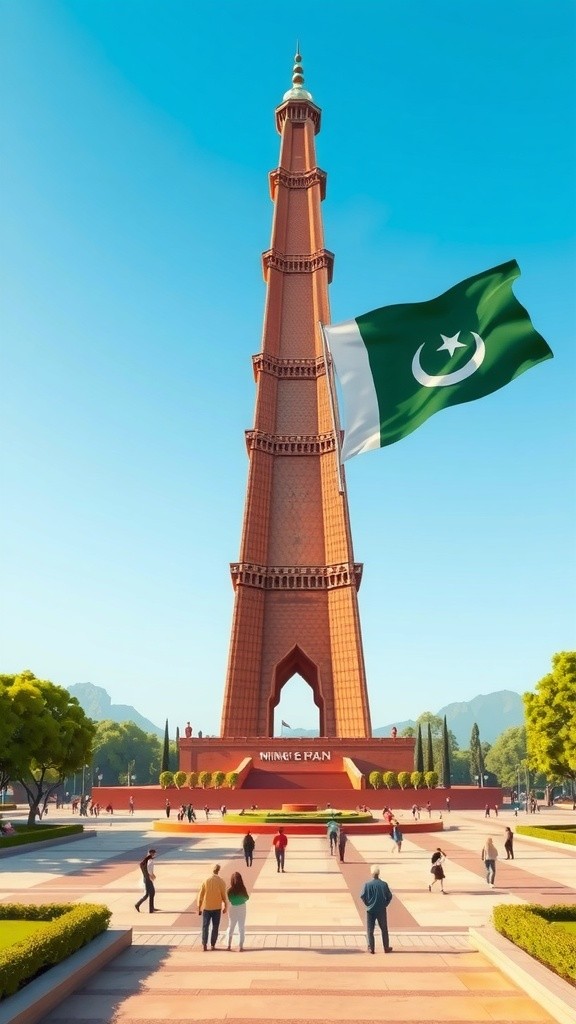 Cultural Exchange at Minar Pakistan: A Russian Traveler's Experience