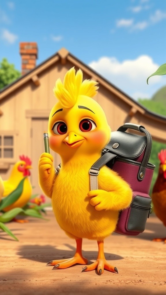 Le Poulet Qui Voulait Aller à l'École