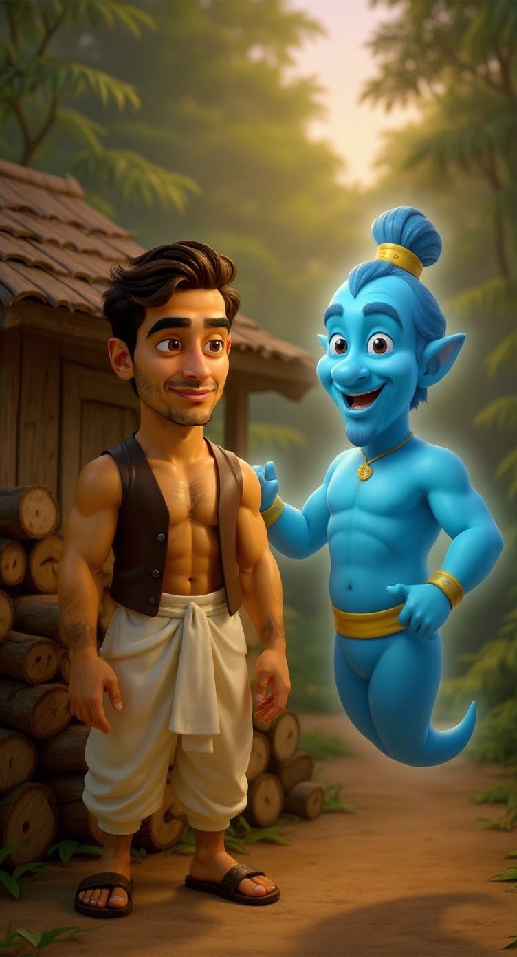 रामू और जिन्न: सच्ची दौलत की कहानी