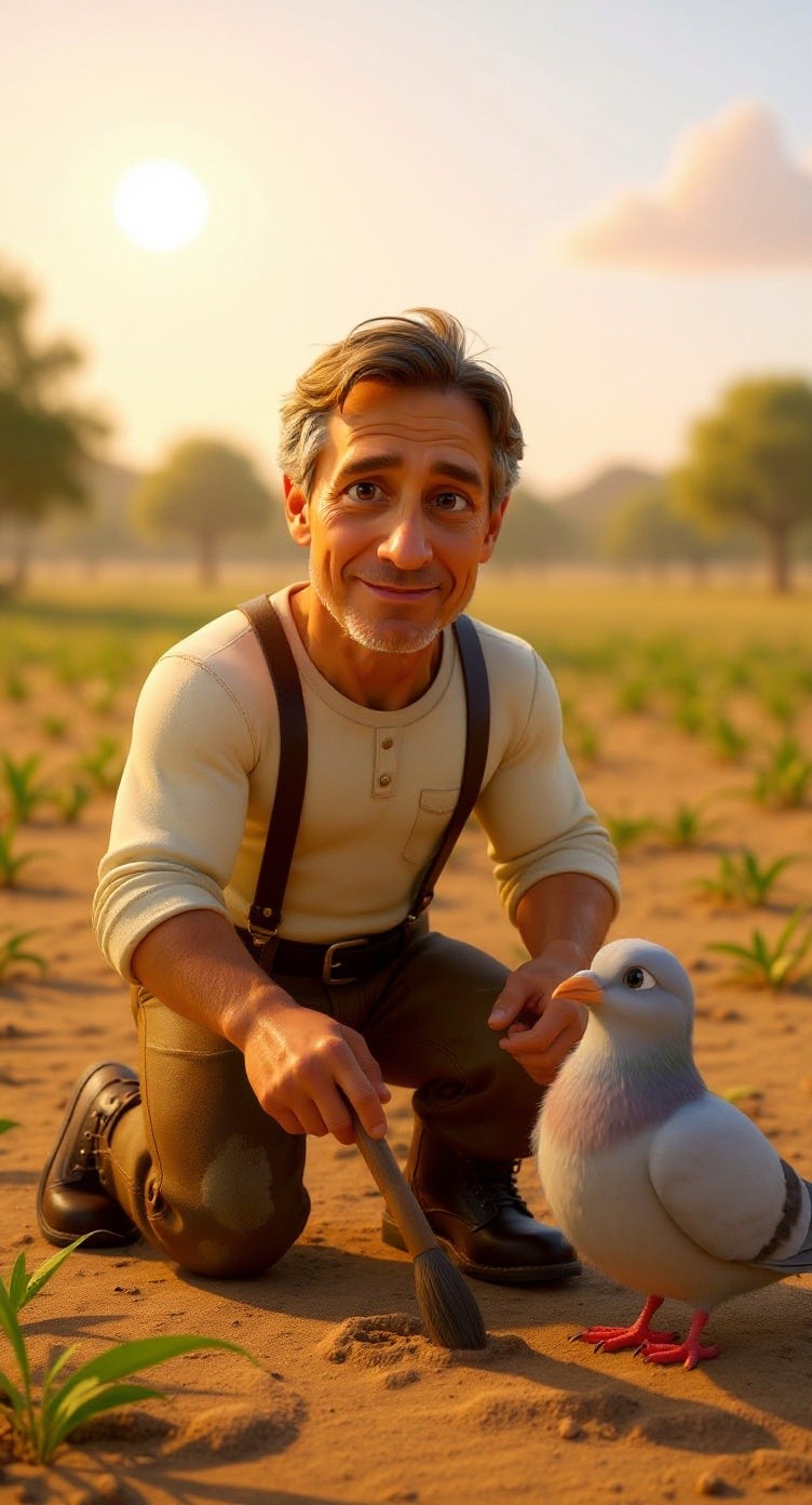 A Farmer's Kindness: A Pigeon's Hope