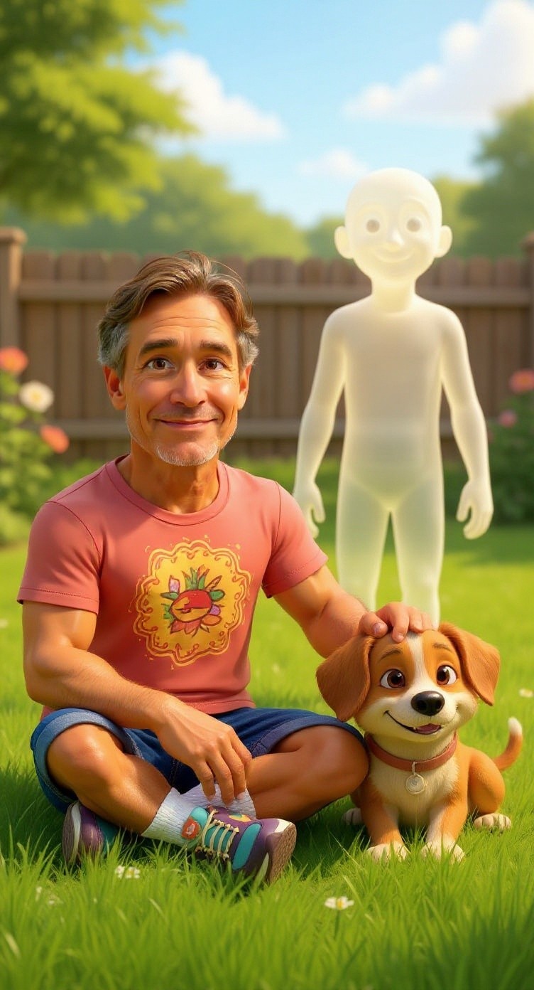 Timmy and Buddy's Joyful Backyard Adventures
