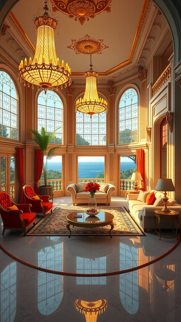 Discover Opulence: Inside a Majestic Oceanfront Mansion!
