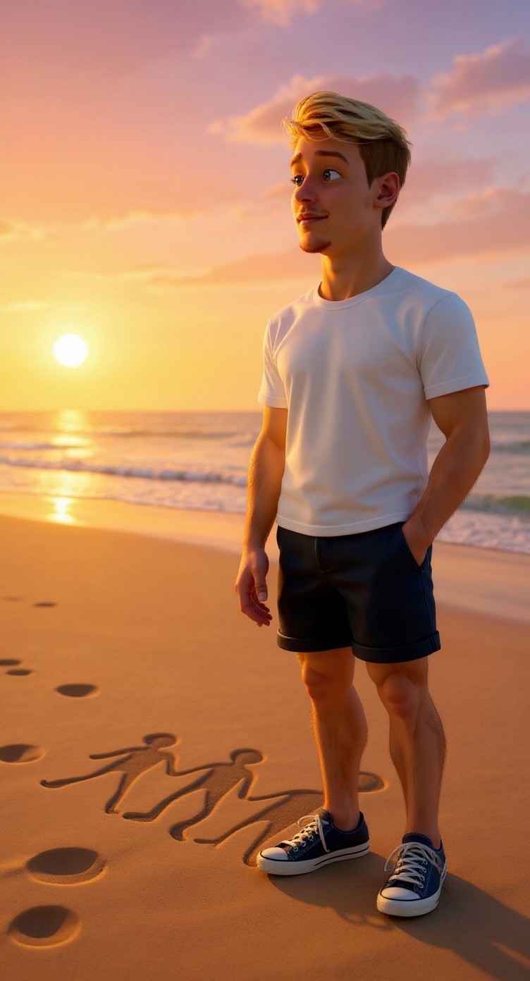 Embrace of the Sea: Couples' Beach Bliss