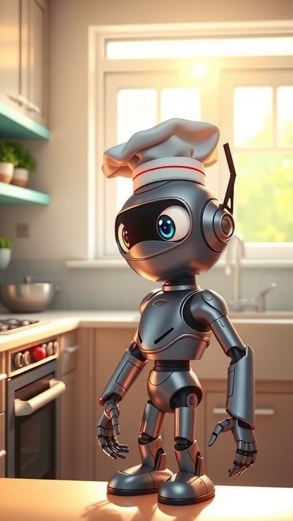 Butt-Burning Breakfast: A Hilarious Cooking Robot Adventure!