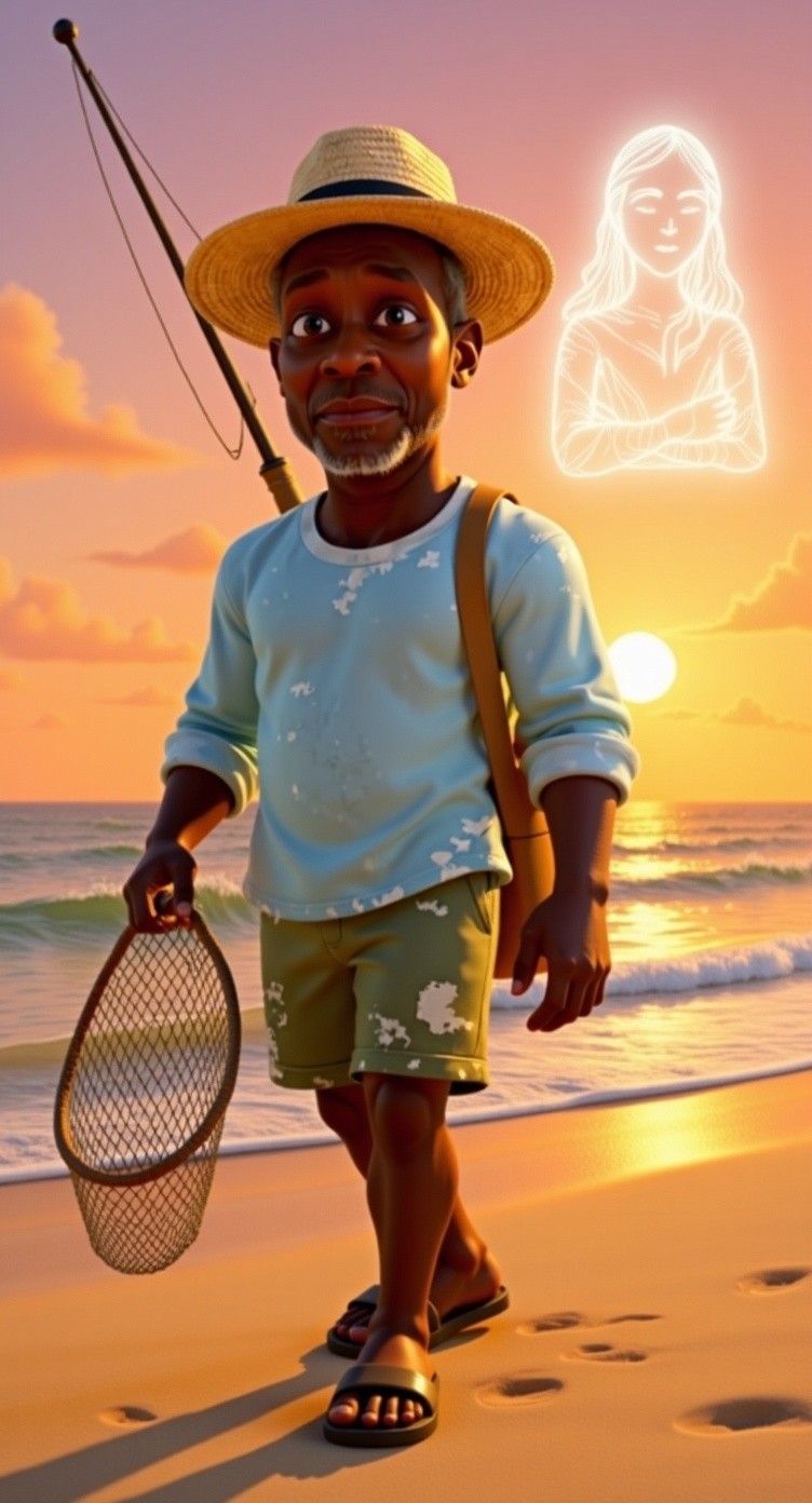 A Beach Walk Love Story for Peter and Kovambo