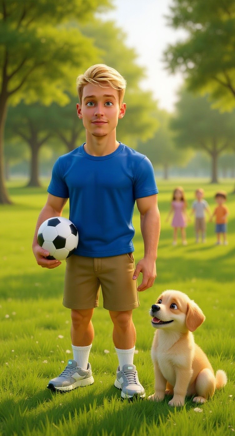 A Boy's Joy After Scoring His First Goal