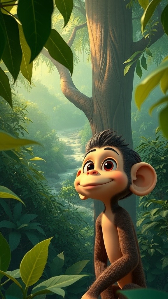 The Monkey and the Crocodile's Friendship