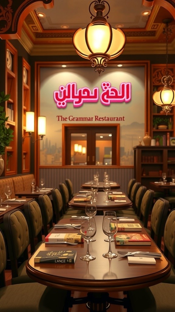 مطعم النحو: أطباق القواعد اللغوية الشهية