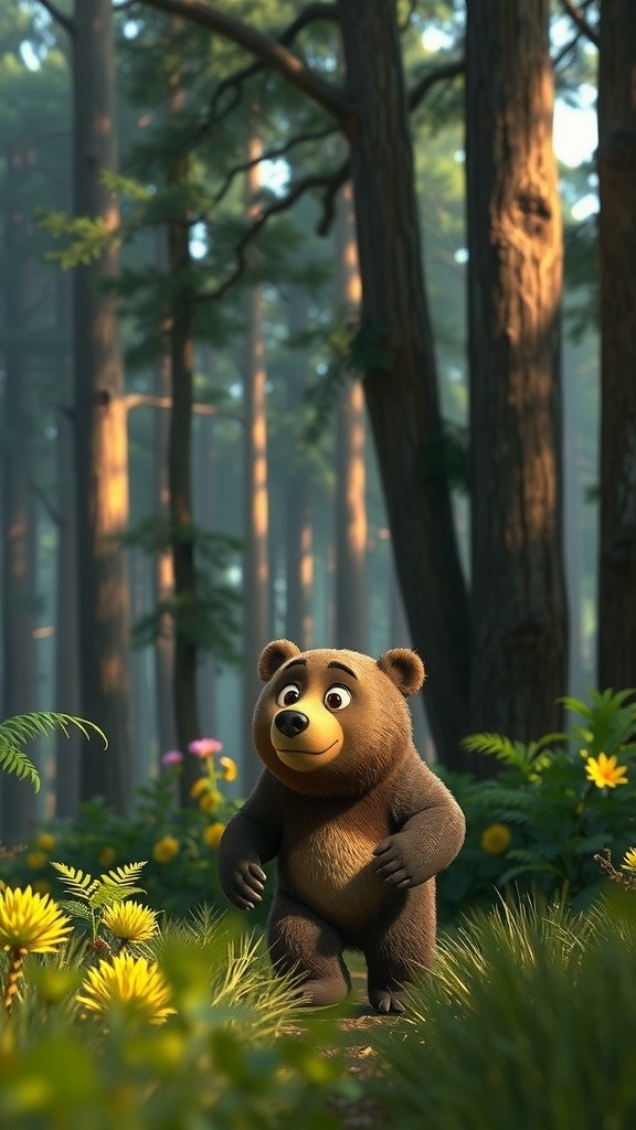 A bear stuck in a tree