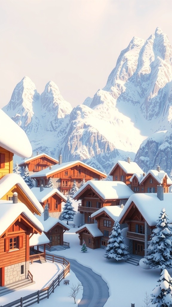 Whispers of Winter: A Snowy Melody in the Alps