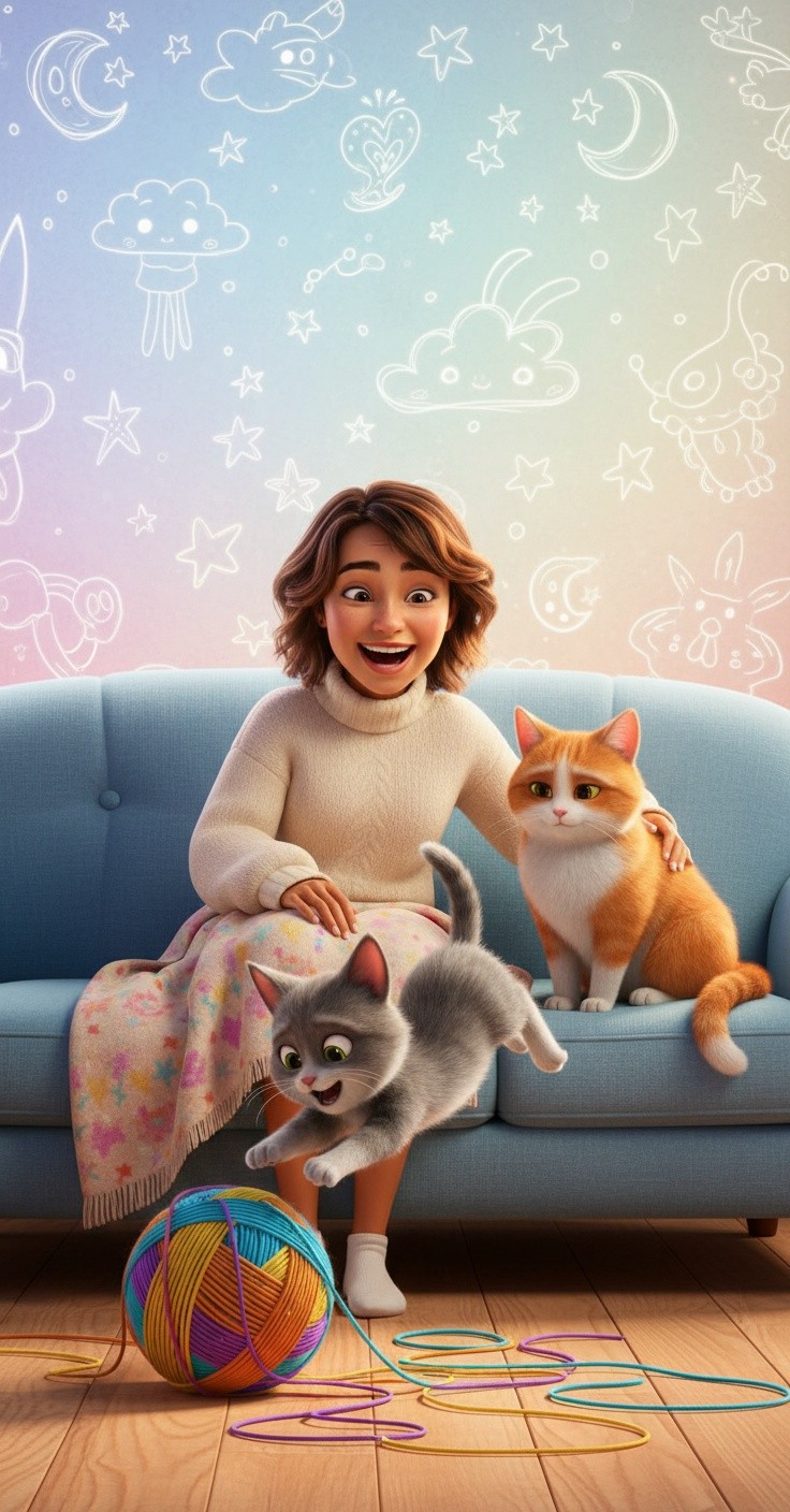 Fia dan Milo: Petualangan Kucing Lucu