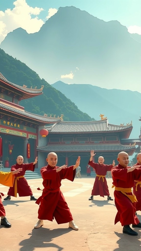 The Monk and the Boy: A Duel of Wisdom and Strength