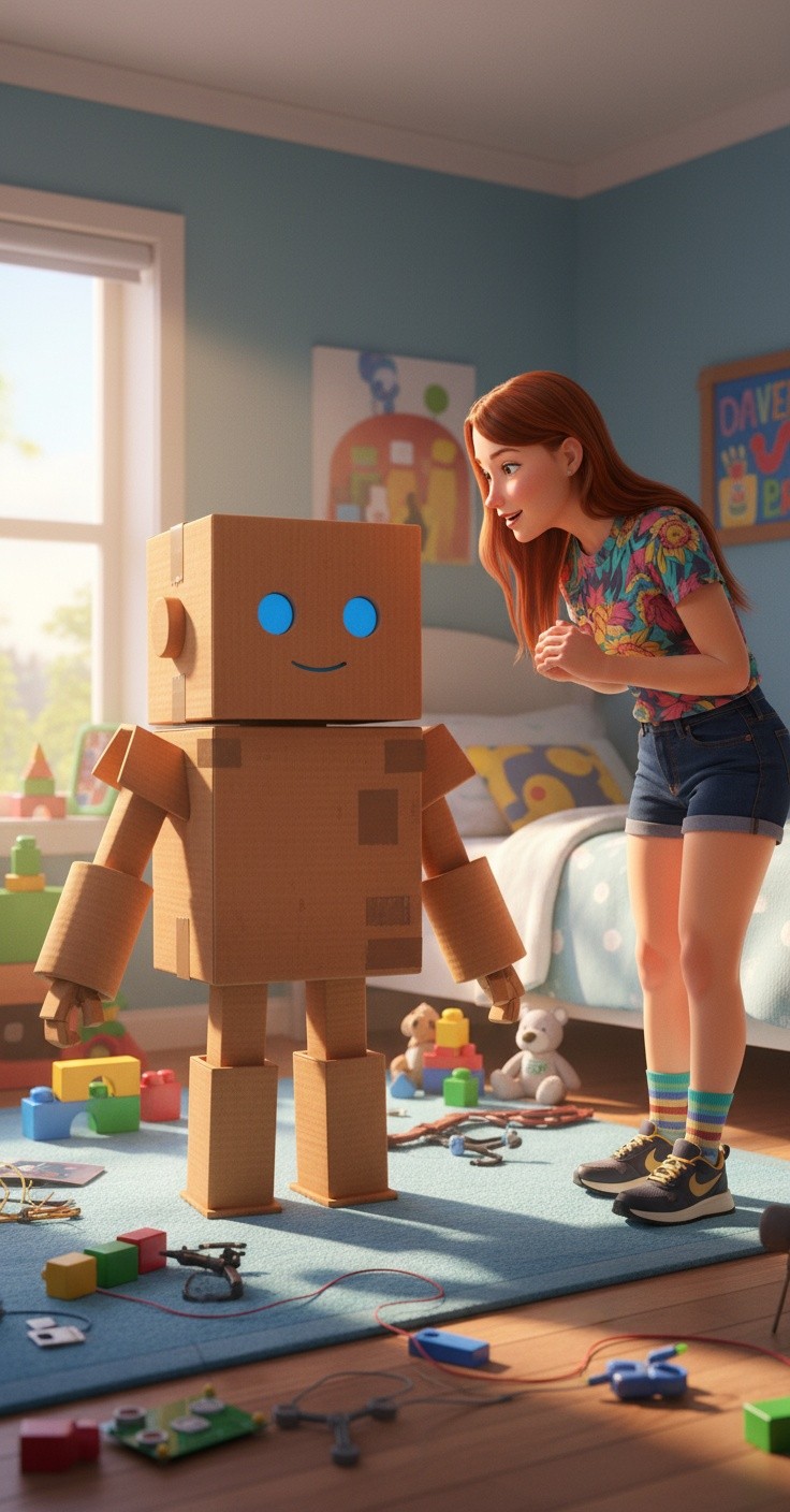 Robot Kardus Cerdas dan Lucu!