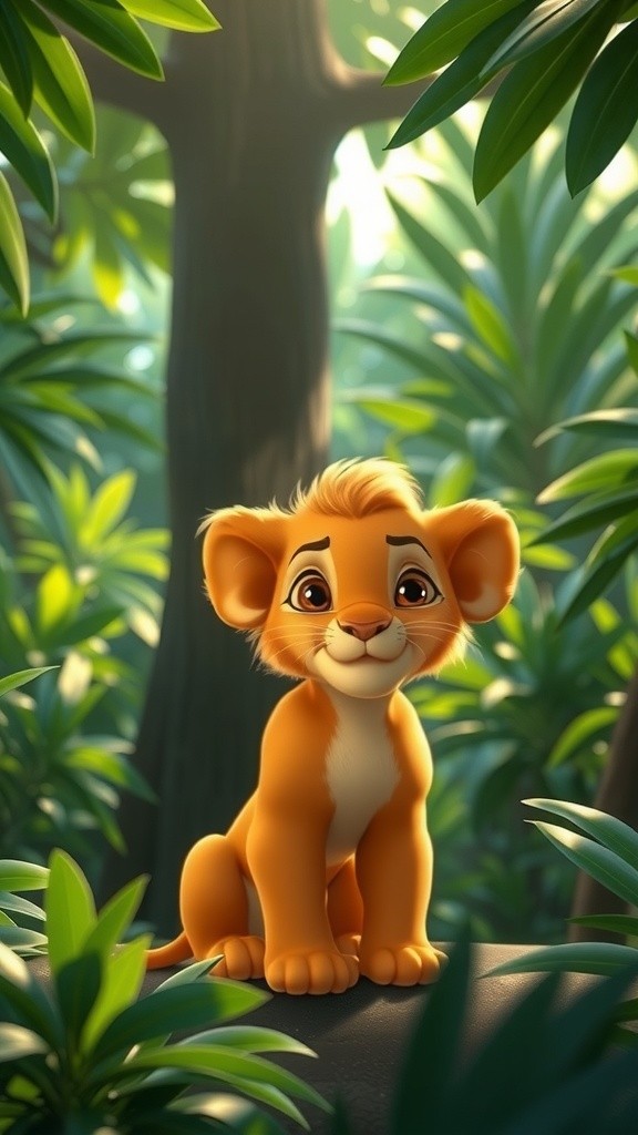 A Small Lion's Forest Adventure