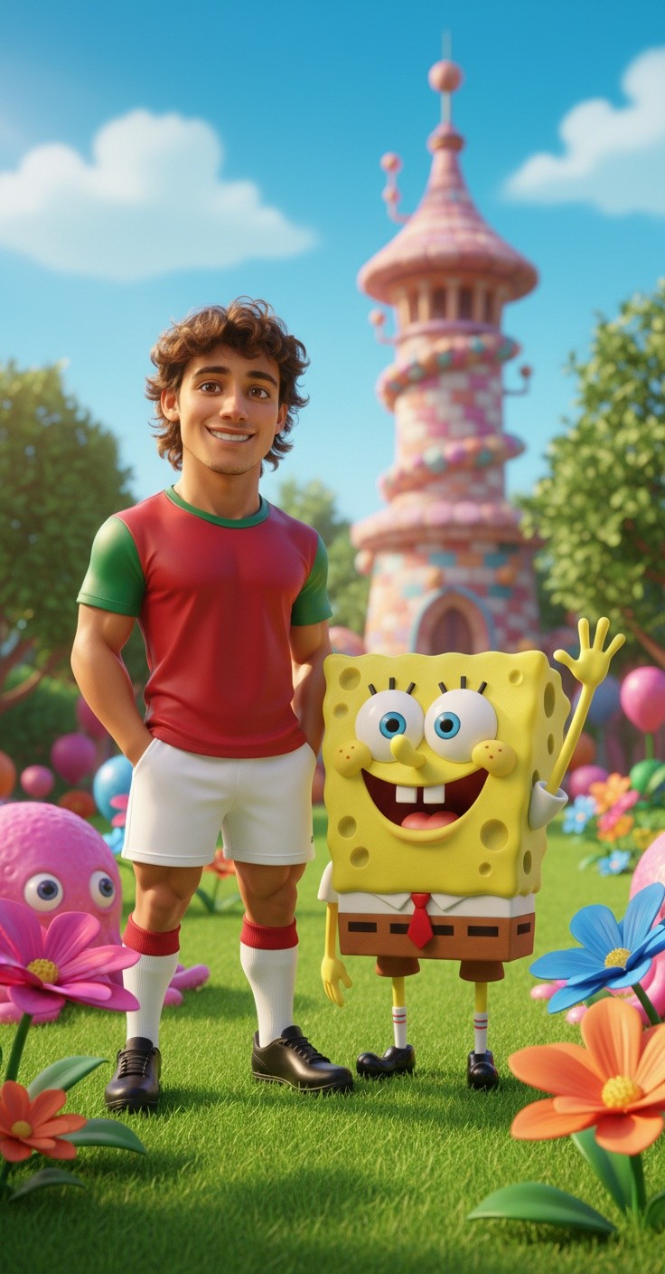 Ronaldo and SpongeBob's Octopus Yard Adventure