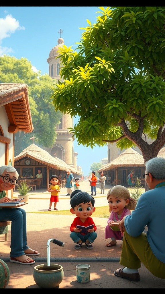 Ayo's Success and the Village King's Charity