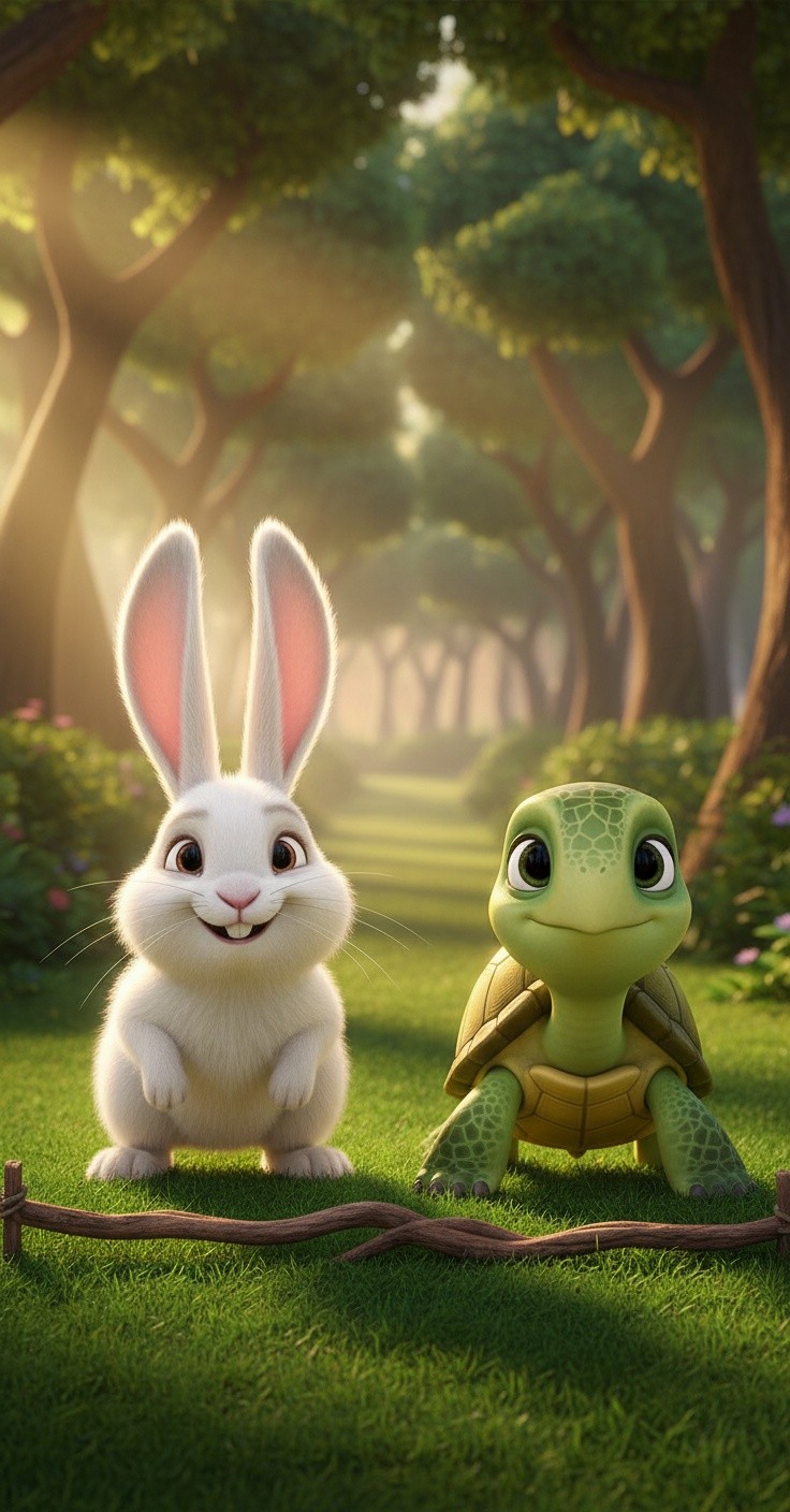 कछुआ और खरगोश की दौड़: निरंतर प्रयास की जीत