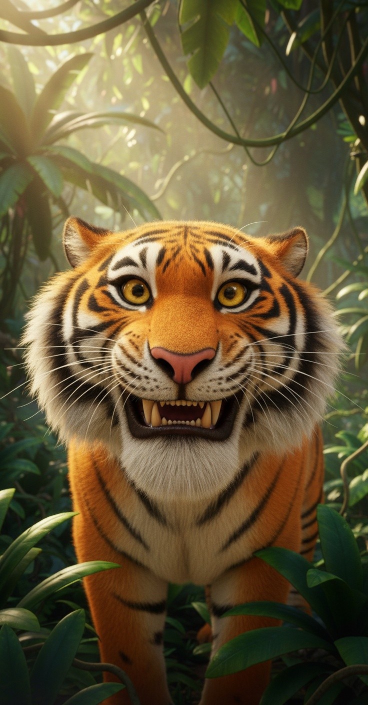 Harimau dan Rubah: Ketegangan di Hutan