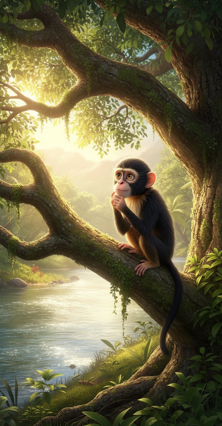 The Monkey and the Crocodile: A Unlikely Friendship