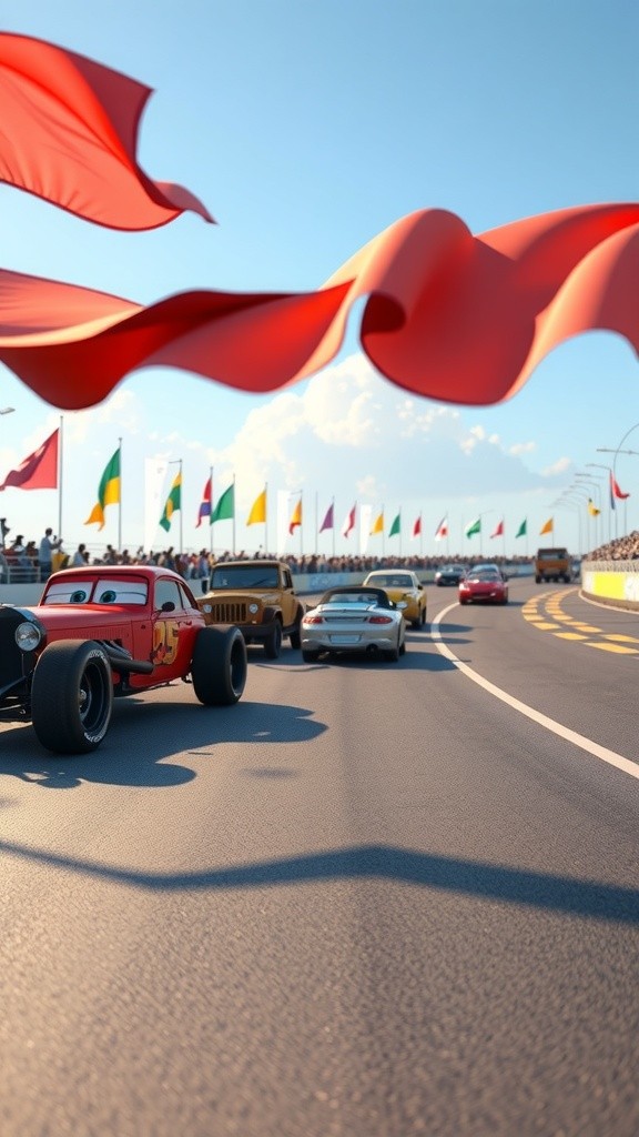 Balapan Epik: Merah Melaju!