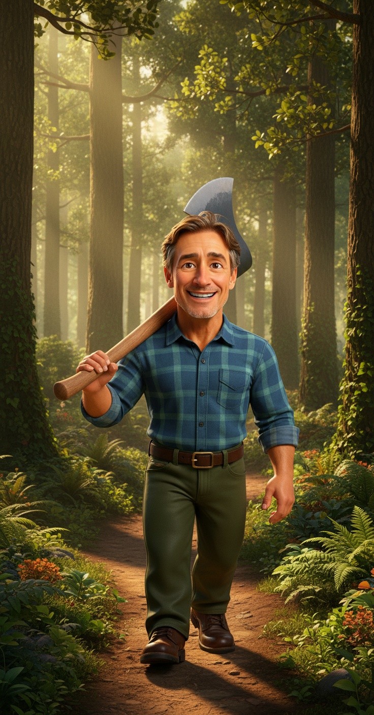 The Kind Woodcutter's Adventure