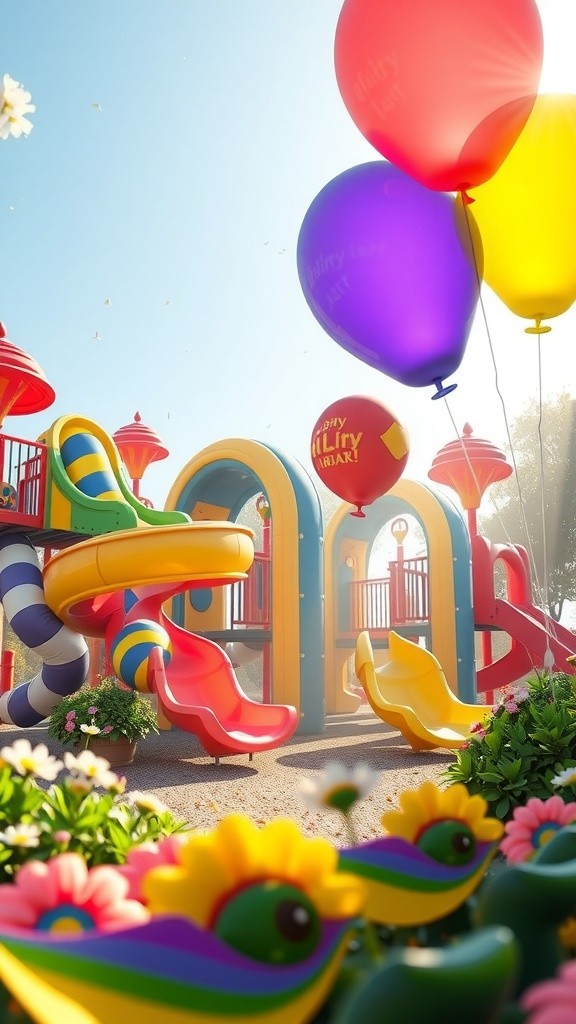 Magical Playground Dance Party with Adorable Giant Animals