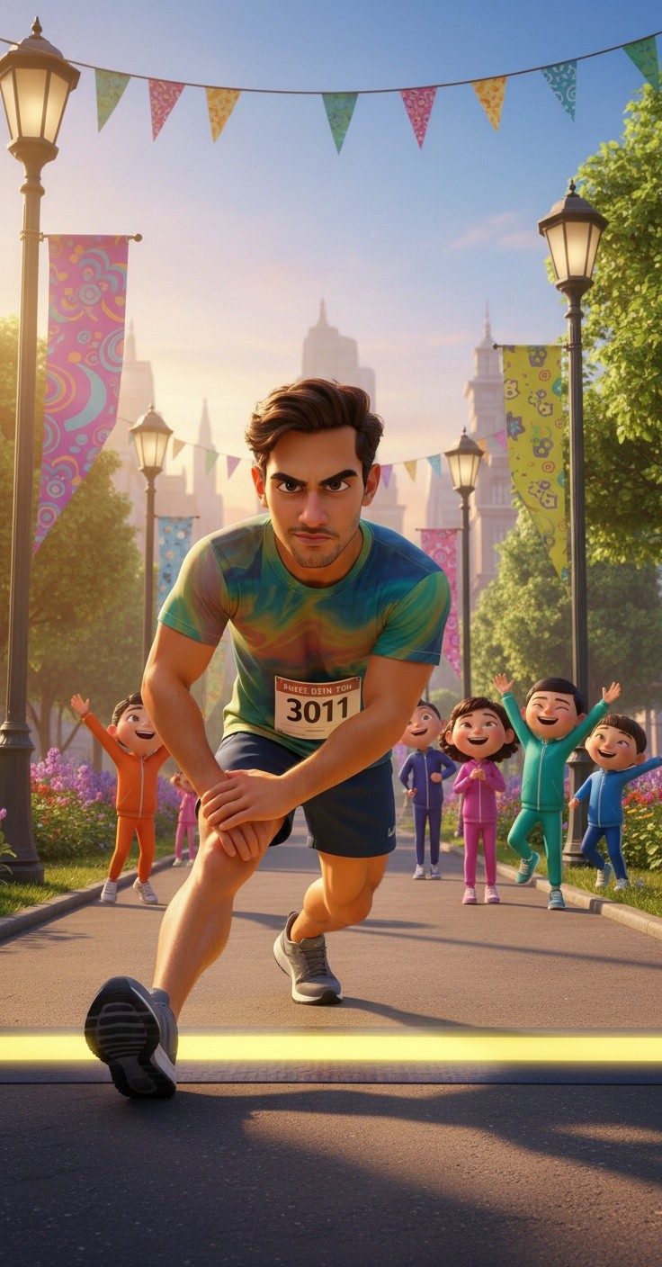La persévérance de Léo : un jeune coureur face à l'adversité