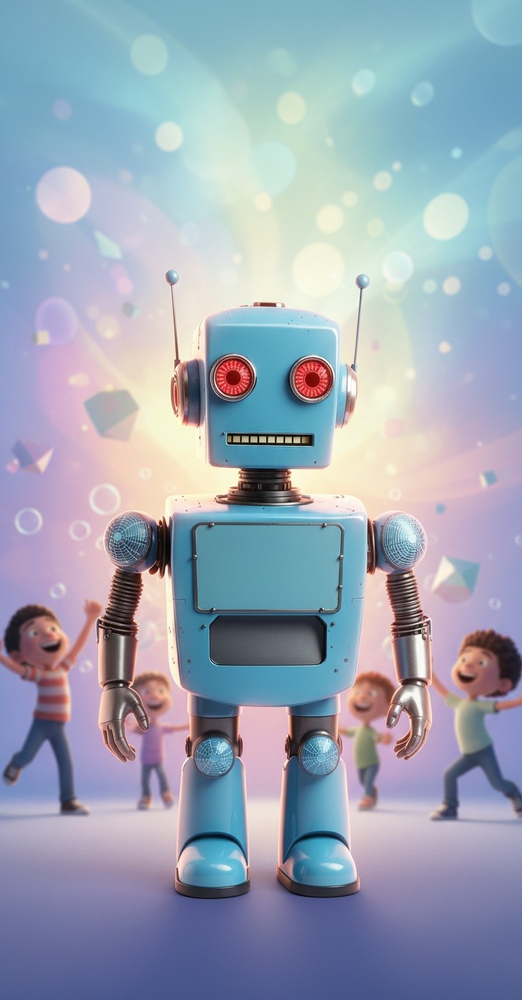 رومی روبوٹ اور دوست کی مدد