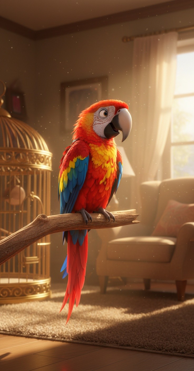 Kelakuan Lucu Burung Beo Meniru Suara Telepon!