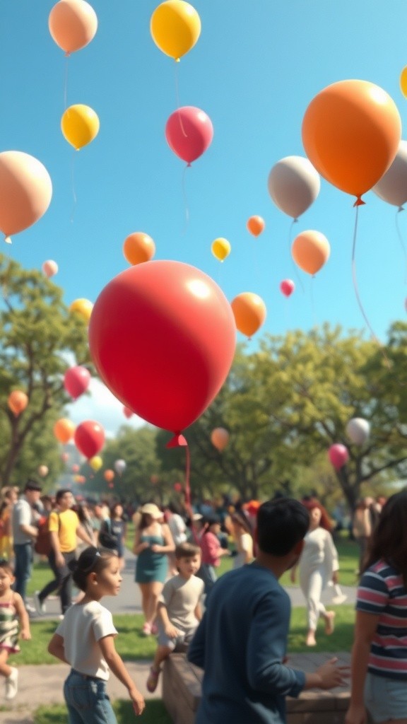 पार्क में बैलून वाले की बिक्री