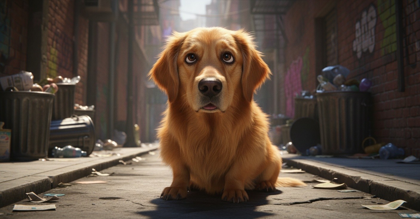 Hardworking Sad Dog Becomes Wealthy