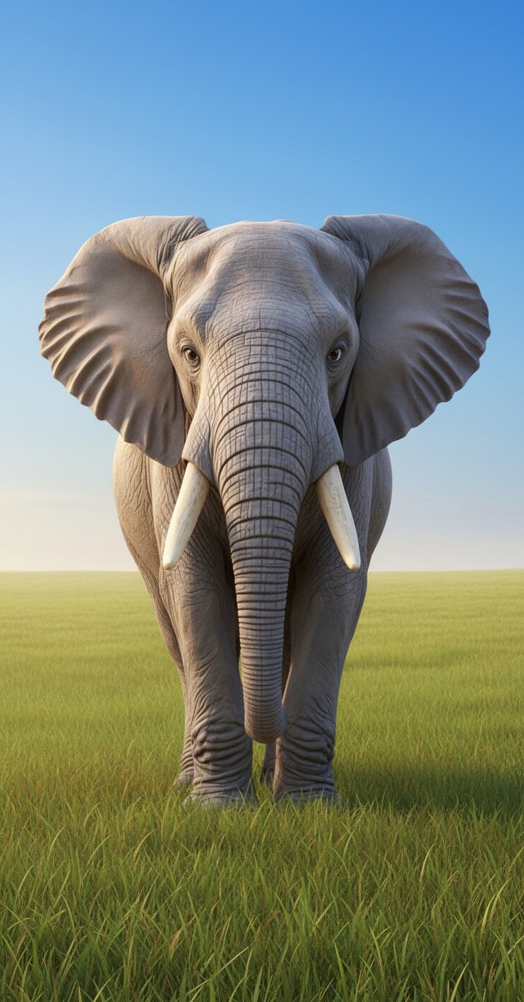 Keceriaan Induk dan Anak Gajah di Alam