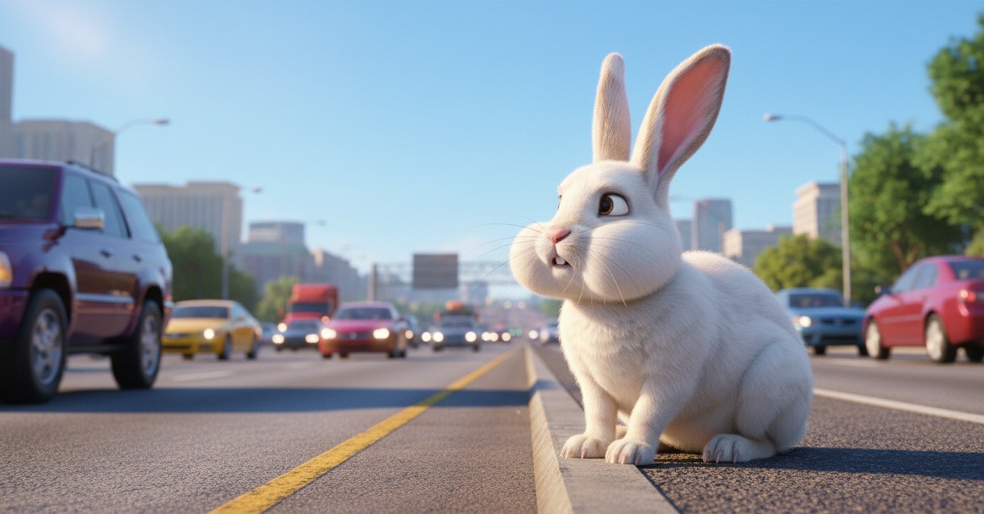 Gajah Menolong Kelinci yang Terluka