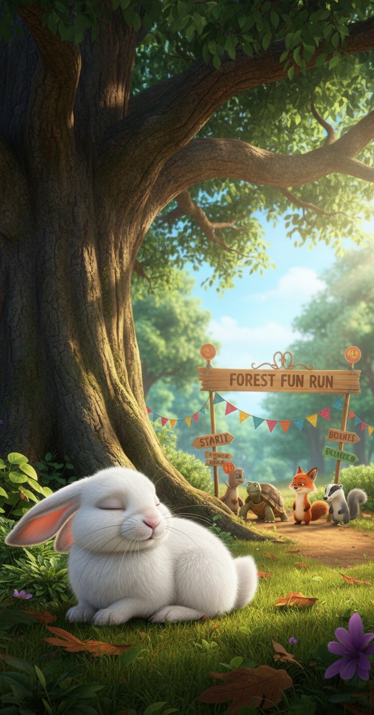 Kelinci Tidur, Kura-Kura Juara!